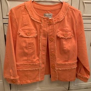 Denim Jacket - feminine - light orange